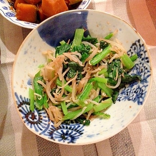 妊婦食☆小松菜ともやしの胡麻和え